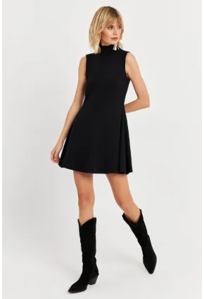 Kadın Siyah Mini Elbise TF66