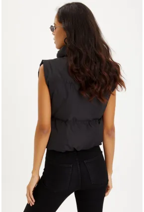 Kadın Siyah Şişme Yelek DAF4910