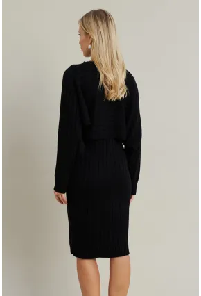 Kadın Siyah Triko İkili Takım ELT12014