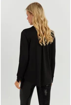 Kadın Siyah V Yaka Bluz AYD268
