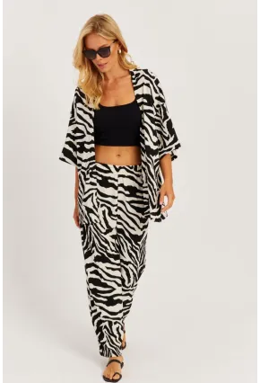 Kadın Taş-Siyah Kimono Takım RİN305