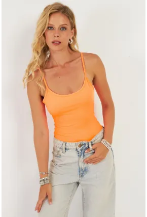 Kadın Turuncu Kaşkorse Body AYD367