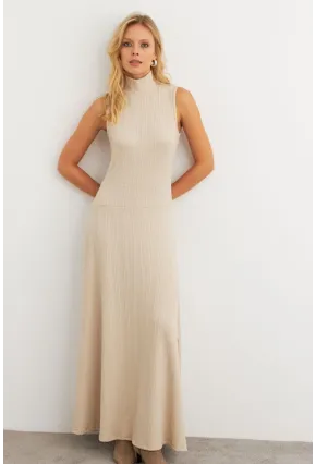 Kadın Vanilya Basic Maxi Elbise MTF29