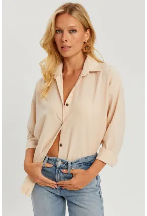 Kadın Vanılya Gömlek Q987