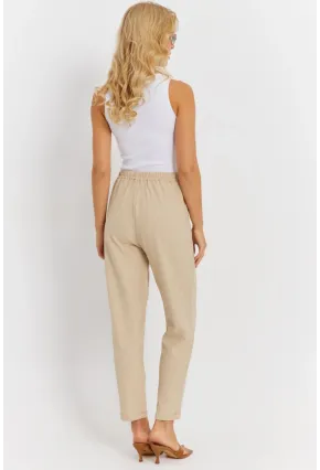 Kadın Vanilya Keten Pantolon DMR340