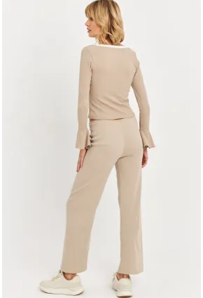 Kadın Vanilya Palazzo Eşofman Altı ALB6011