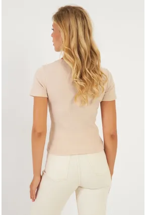 Kadın Vanilya Zincir Aksesuarlı Bluz XL2020
