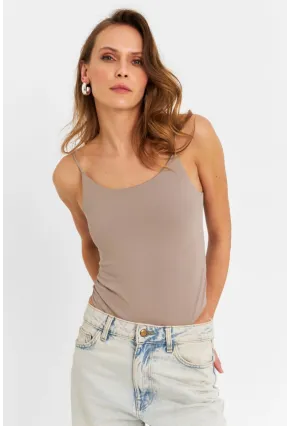 Kadın Vizon Çıtçıtlı Body ZH129