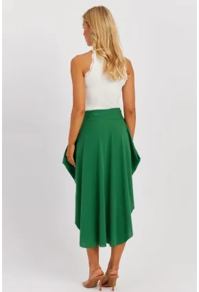 Kadın Yeşil Asimetrik Etek LV176
