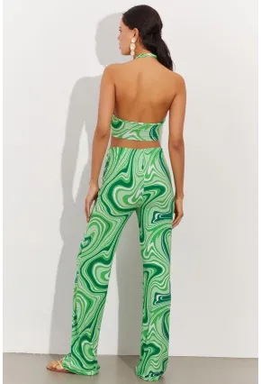 Kadın Yeşil Crop Takım LPP1215