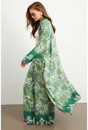 Kadın Yeşil Kaftan Takım Sİ159