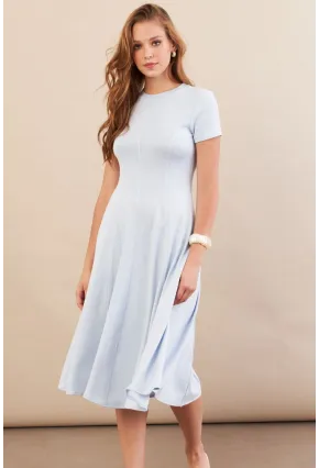 Kadın Bebe Mavi Midi Çan Elbise DMR461