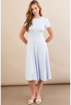 Kadın Bebe Mavi Midi Çan Elbise DMR461