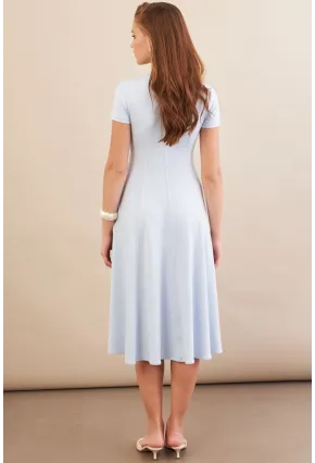 Kadın Bebe Mavi Midi Çan Elbise DMR461
