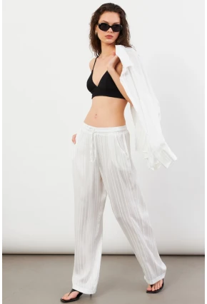 Kadın Beyaz Lizbon Pantolon CAR1185