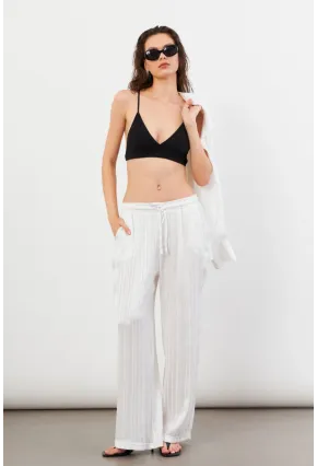 Kadın Beyaz Lizbon Pantolon CAR1185