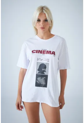 Kadın Beyaz Pinterest T-Shirt RAİ010