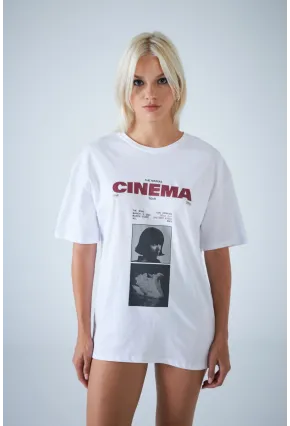 Kadın Beyaz Pinterest T-Shirt RAİ010