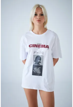 Kadın Beyaz Pinterest T-Shirt RAİ010