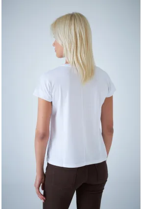 Kadın Beyaz T-Shirt LPP1314