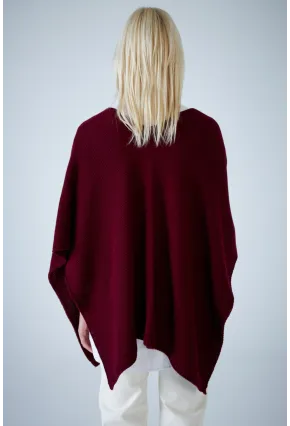 Kadın Bordo Triko Şal YV358