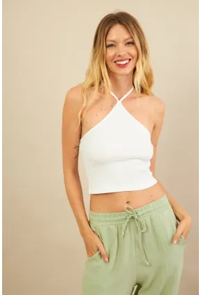 Kadın Ekru Boncuk Detaylı Sırtı Açık Bluz LPP1245-90