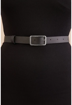 Kadın Gümüş Rengi Metal Tokalı Kemer BE715