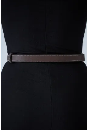 Kadın Kahverengi Kilit Tokalı Kemer VEA080