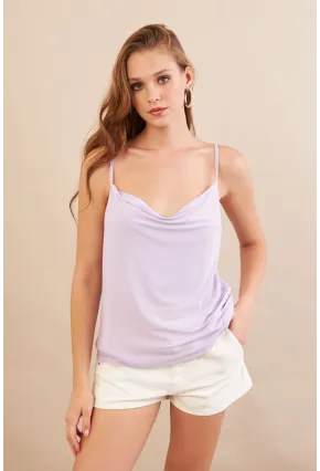 Kadın Lila Degaje Yaka Bluz LPP1286-90