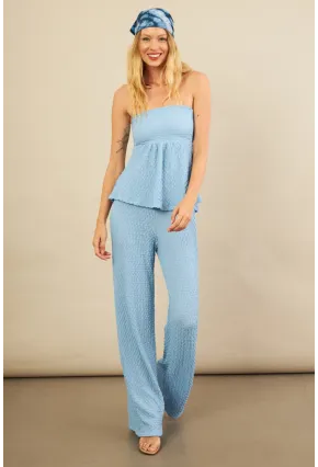 Kadın Mavi Bubble Alt Üst Takım FLU337