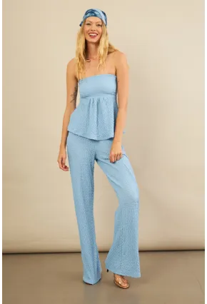 Kadın Mavi Bubble Alt Üst Takım FLU337