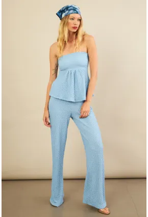 Kadın Mavi Bubble Alt Üst Takım FLU337
