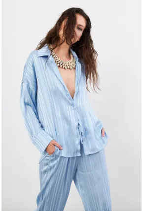 Kadın Mavi Lizbon Gömlek CAR1101-90