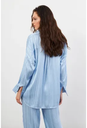 Kadın Mavi Lizbon Gömlek CAR1101-90