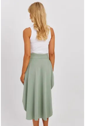 Kadın Mint Asimetrik Etek LV176