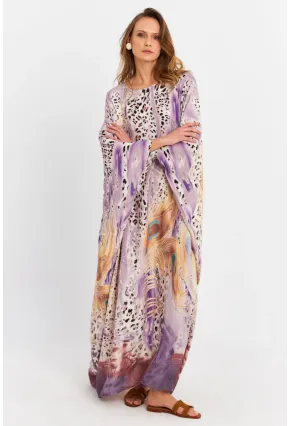 Kadın Multi İpek Kaftan Elbise MALO4010