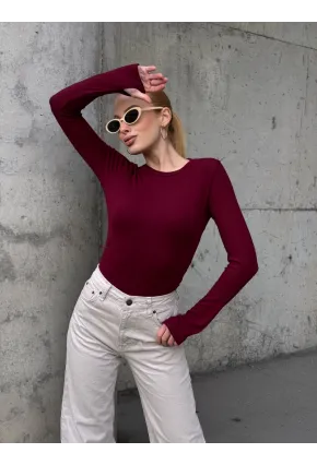 Kadın Parmak Geçmeli Uzun Kollu Bluz