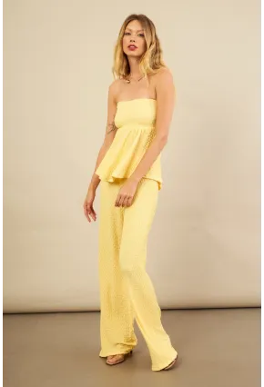 Kadın Sarı Bubble Alt Üst Takım FLU337
