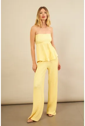Kadın Sarı Bubble Alt Üst Takım FLU337