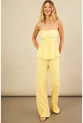 Kadın Sarı Bubble Alt Üst Takım FLU337