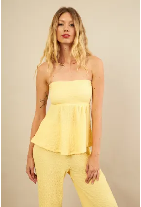 Kadın Sarı Bubble Alt Üst Takım FLU337