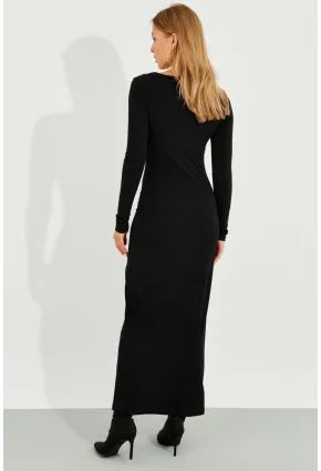 Kadın Siyah Maxi Elbise MEN2008