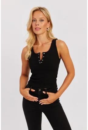 Kadın Siyah Patlı Kaşkorse Bluz MK02