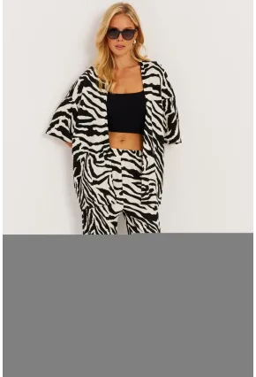 Kadın Taş-Siyah Kimono Takım RİN305