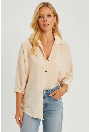 Kadın Vanılya Gömlek Q987