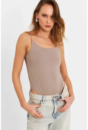 Kadın Vizon Çıtçıtlı Body ZH129