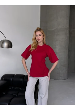 Arka Bağcıklı Belden Oturtmalı T-shirt