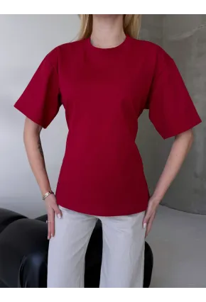 Arka Bağcıklı Belden Oturtmalı T-shirt