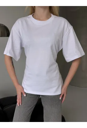 Arka Bağcıklı Belden Oturtmalı T-shirt