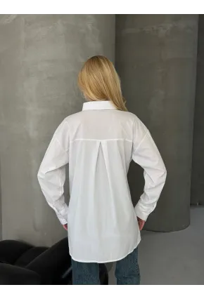 Bağlama Detay Oversize Gömlek